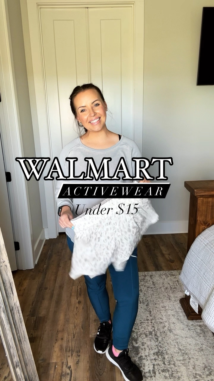 Walmart Activewear is cute and so affordable!! Currently wearing a size medium for my post partum body. Everything fits so comfortably and it is stretchy! 👏 

#LTKActive #LTKmidsize #LTKfitness