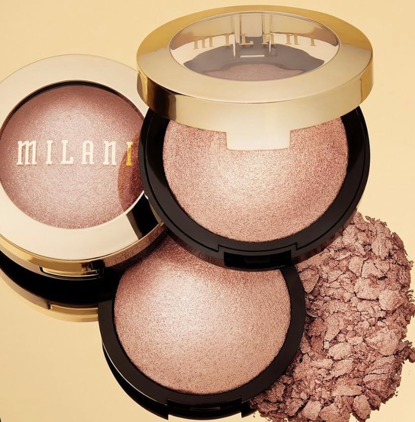 Milani Baked Highlighter (Dolce Perla) - Cruelty-Free Powder Highlighter, Highlight Face for a Shimm | Amazon (US)