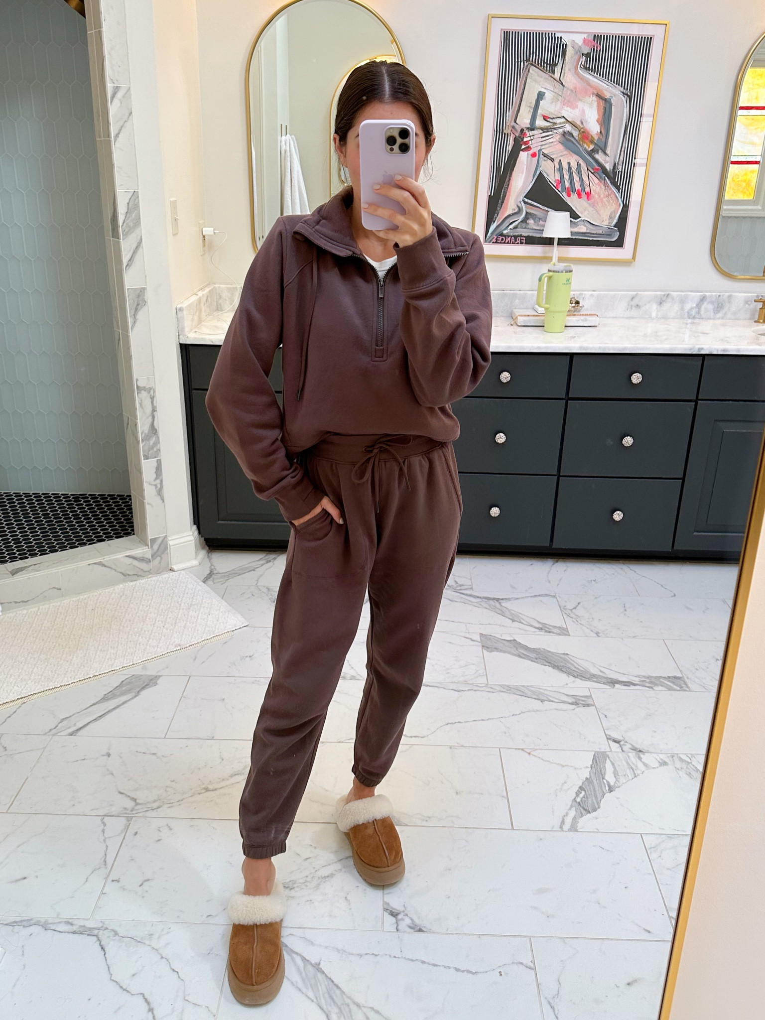 This target set 🤌🏻🤌🏻🤌🏻 SO cozy & 100% worth the hype. Wearing an XS in the pants and small in the sweatshirt  

#LTKfindsunder100 #LTKfindsunder50 #LTKSeasonal