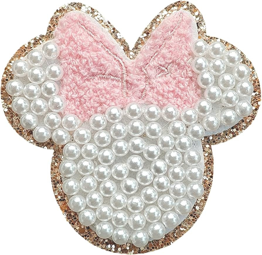 Pearls Embroidered Patch, Cartoon Visualization Patch for Clothes, Hats, Jeans, Skirts, T-Shirts,... | Amazon (US)