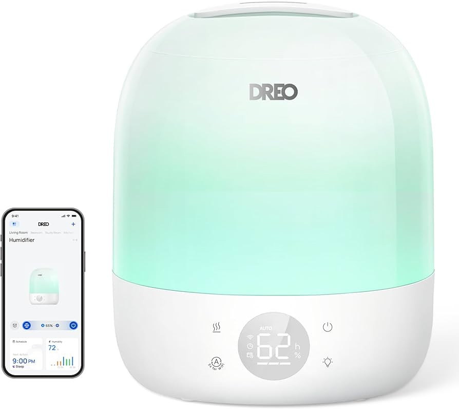 DREO Humidifier 409S, Humidifiers for Bedroom Baby, Ultra Quiet 28dB & 3L Top Fill Cool Mist Humi... | Amazon (US)