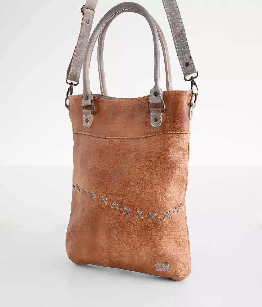 Celta Whipstitch Leather Satchel | Buckle