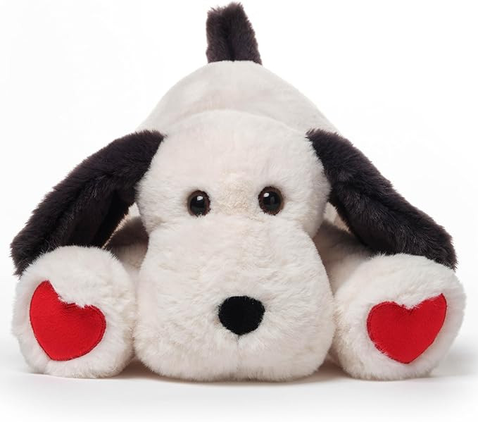 Bearington Puppy Love Valentine Stuffed Animal, 14 Inch Valentines Puppy, Valentines Dog Plush | Amazon (US)