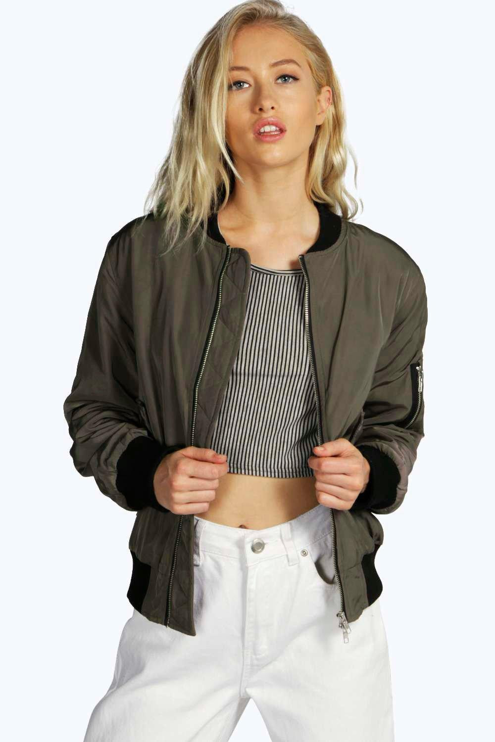 Angela MA1 Bomber Jacket | Boohoo.com (US & CA)