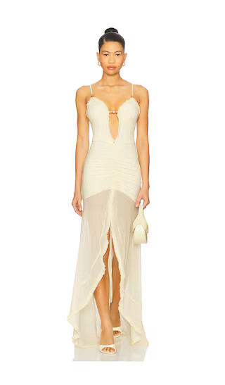 Kiata Maxi Dress in Lemon | Revolve Clothing (Global)