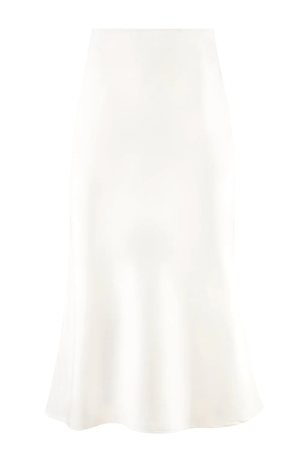 Silk Avin Midi Slip Skirt - Ivory | Rosewater Collective