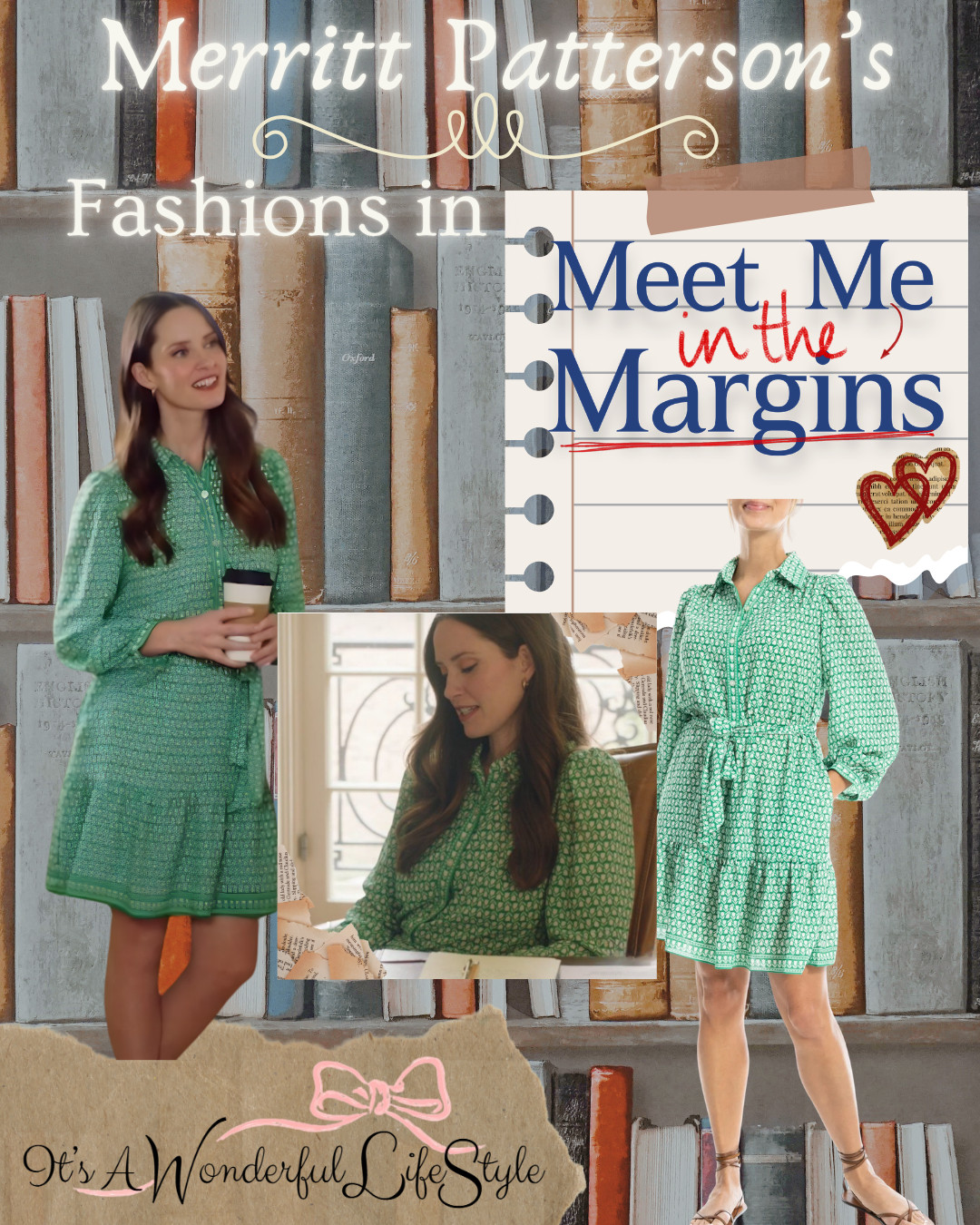 Get Merritt Patterson's gorgeous green dress from Meet Me in the Margins!  This feminine floral look is perfect for summer events, brunch dates, and everyday charm. Tap the link to shop the dress inspired by the movie! ✨ 

 