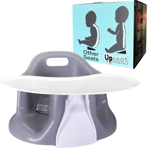 Upseat Baby Floor Seat Booster Chair for Sitting Up with Removable Tray for Meals and Playtime, Developed with Physical Therapists for Safe and Healthy Hip Development and Posture | Amazon (US)