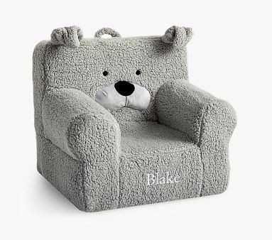 My First Anywhere Chair®, Gray Sherpa Dog | Pottery Barn Kids