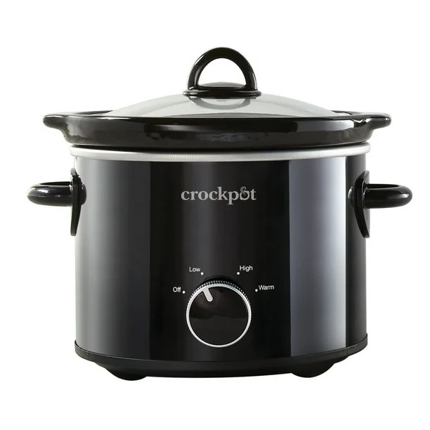 Crock-Pot 2 Quart Round Manual Slow Cooker, Black - Walmart.com | Walmart (US)