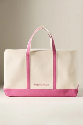 Modern Picnic Canvas Cooler Bag | Anthropologie (US)