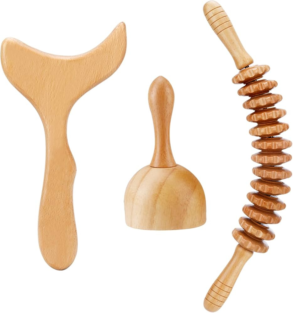 3 in 1 Wood Therapy Massage Tools, Wood Therapy Tools for Body Shaping, Maderoterapia Kit, Lympha... | Amazon (US)