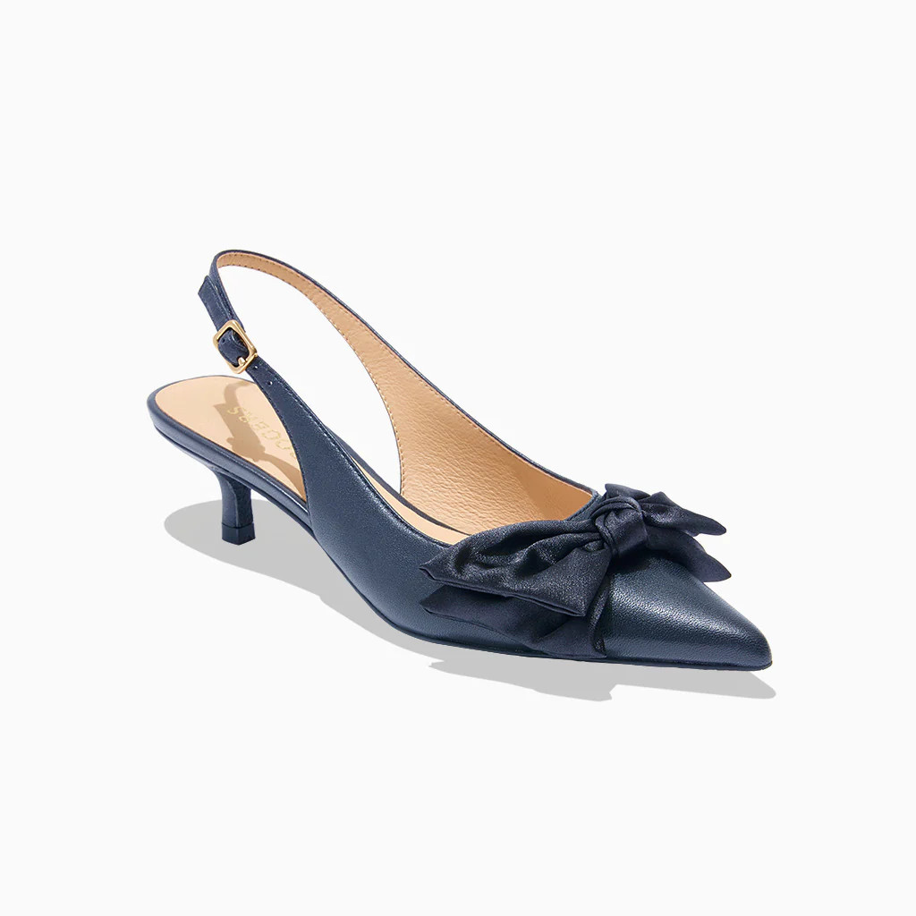 Debra Sling Back Kitten Heel - Midnight | Jack Rogers