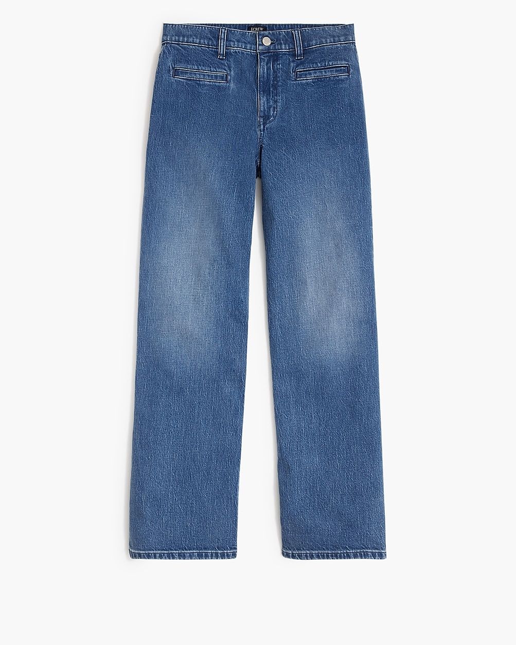 Wide-leg crop jean with welt pockets in all-day stretch | J.Crew Factory