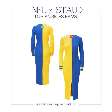 Staud x NFL: LA Rams Colorblocked Sweater Dress with Striped Cuffs

So cute for football game day! 🏈

#LTKSeasonal #LTKstyletip