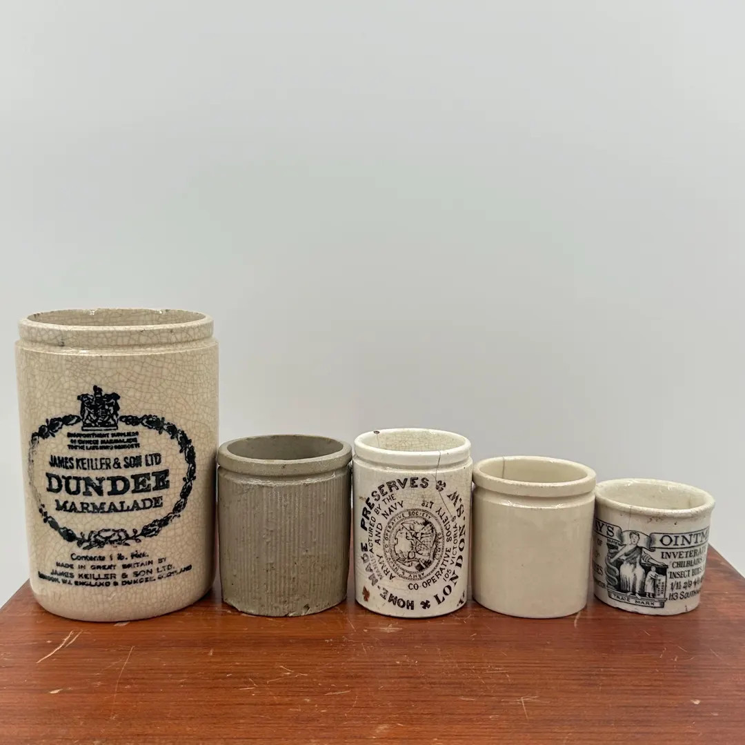 Crock Jars, Vintage & Antique Advertising Pots - Etsy | Etsy (US)