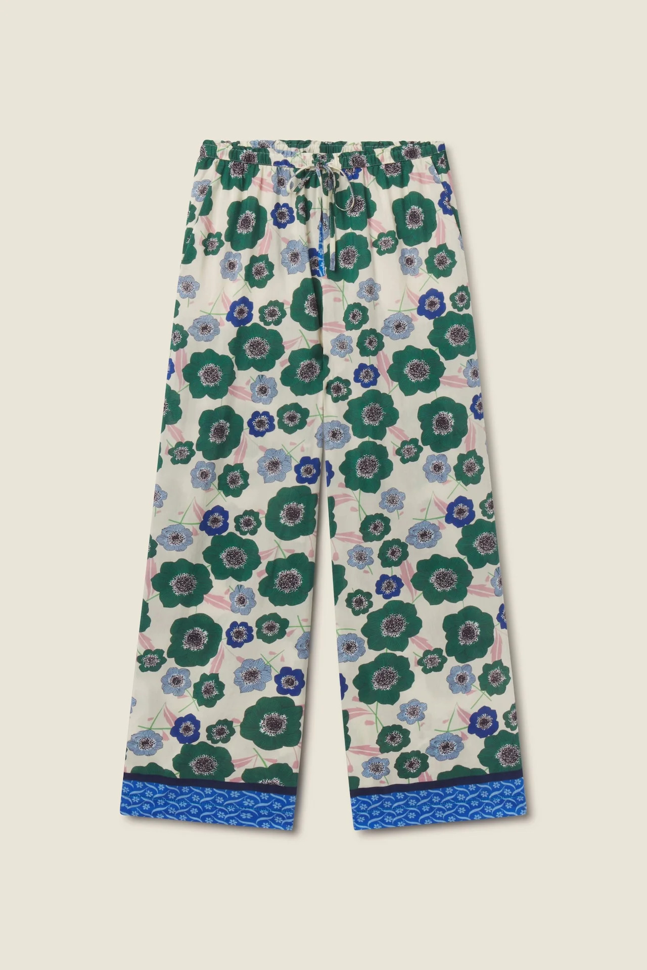 Vera Pant Green House Bloom Border | TROVATA