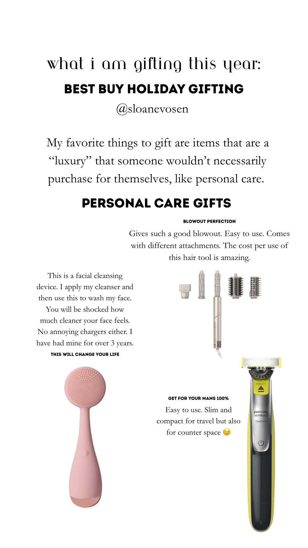 #BestBuyPartner taking gifting seriously this year 👏 @bestbuy My favorite things to gift are items that are a “luxury” that someone wouldn’t necessarily purchase for themselves. These are all my favorites of course and no better place to grab it all then Best Buy. From the gaming system to a camera to a new hair tool or a kitchen appliance they truly have it all. Think of it as a one-stop-shop. 

#canon #EOSR50V #giftidea #giftideas #giftideasforfriends #giftideaformom #giftsforher #giftsformom #giftsforgirlfriend #skincaregifts #beautygifts #beautygiftsets #skincaregiftset #skincaregiftguide #beautygiftguide #beautygiftideas #giftguideforher #giftguideforhim2025 #giftguideforbestfriend #giftsforsister Gift Guide Beauty. Gift guide for the beauty lovers. Gift idea for her. Gifts for makeup lover. Gifts for beauty lover. Gifts for girlfriend. Gifts for cousin. Gifts for sister. Christmas gifts. Christmas gifts for girls


#LTKHoliday #LTKGiftGuide #LTKCyberWeek