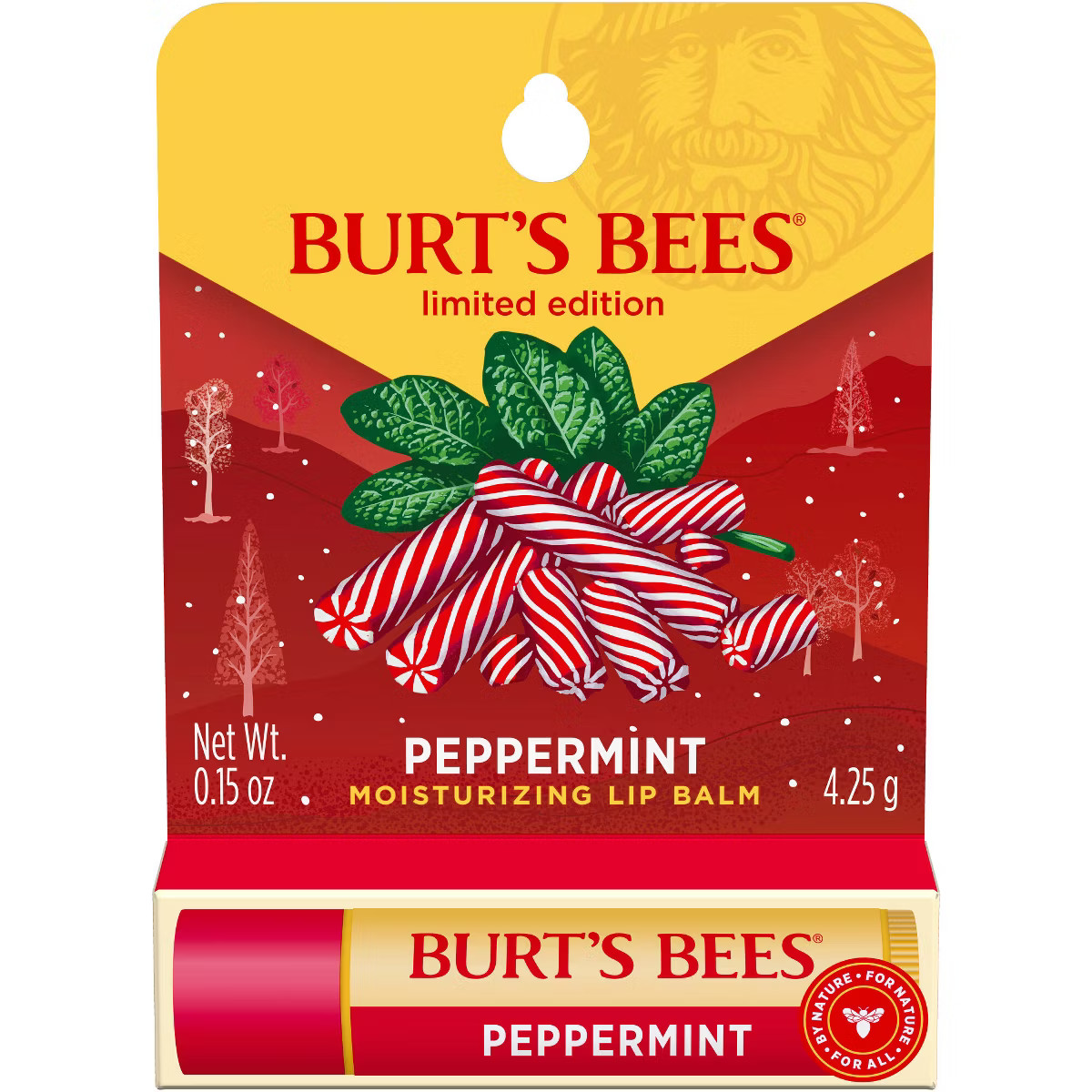 Burt's Bees Moisturizing Lip Balm - Peppermint - 0.15oz | Target
