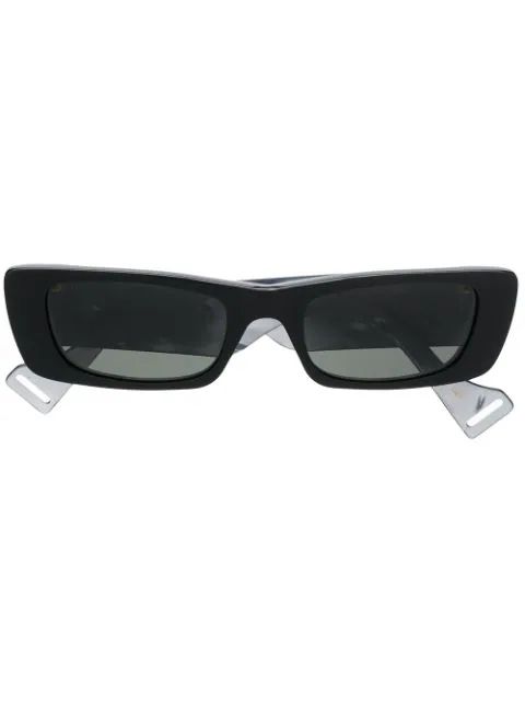 Gucci Eyewear Narrow Frame Sunglasses - Farfetch | Farfetch (US)