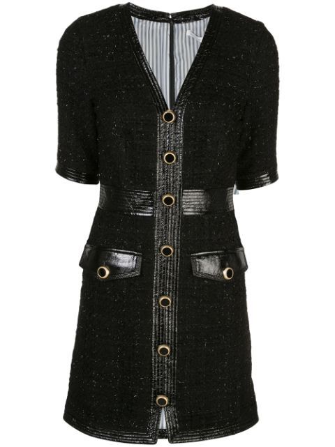 Simona metallic tweed dress | Farfetch (US)