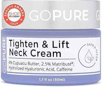 goPure Tighten and Lift Neck Cream- Clinically Tested | Amazon (US)