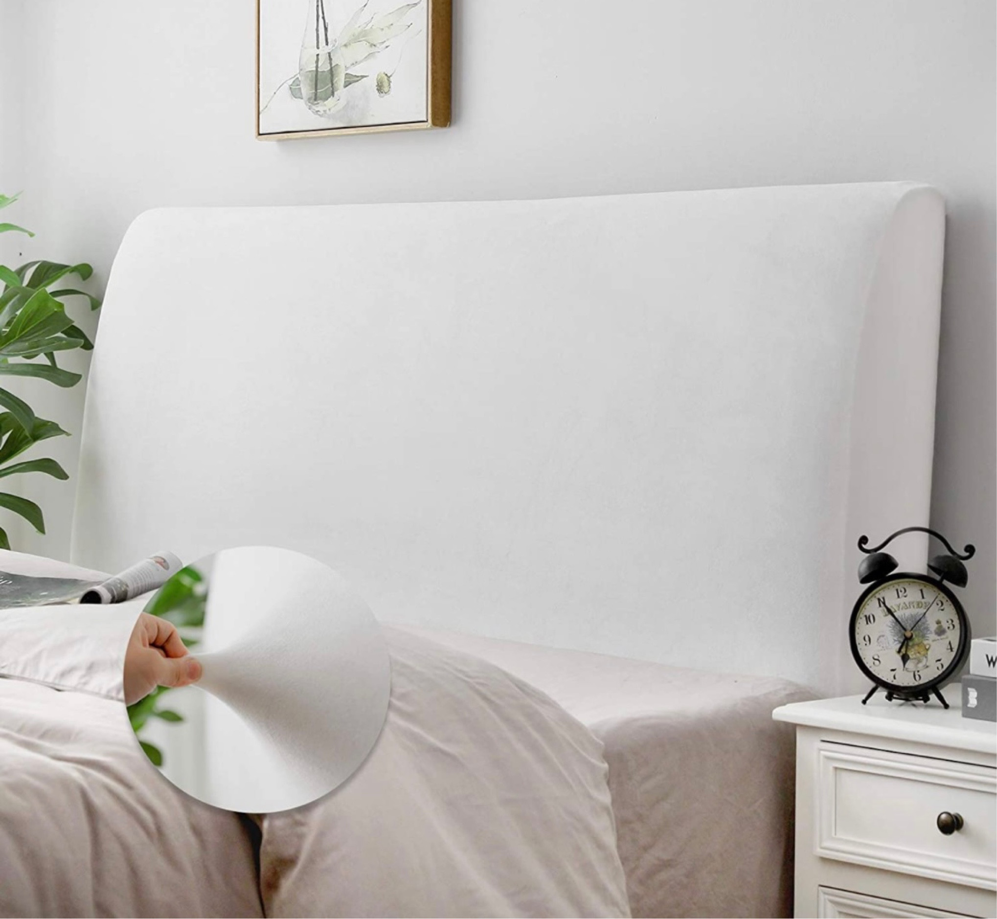 Stretchy headboard cover that’s super affordable! I used this is my guest room and the quality is great  

#LTKhome #LTKunder50 #LTKstyletip