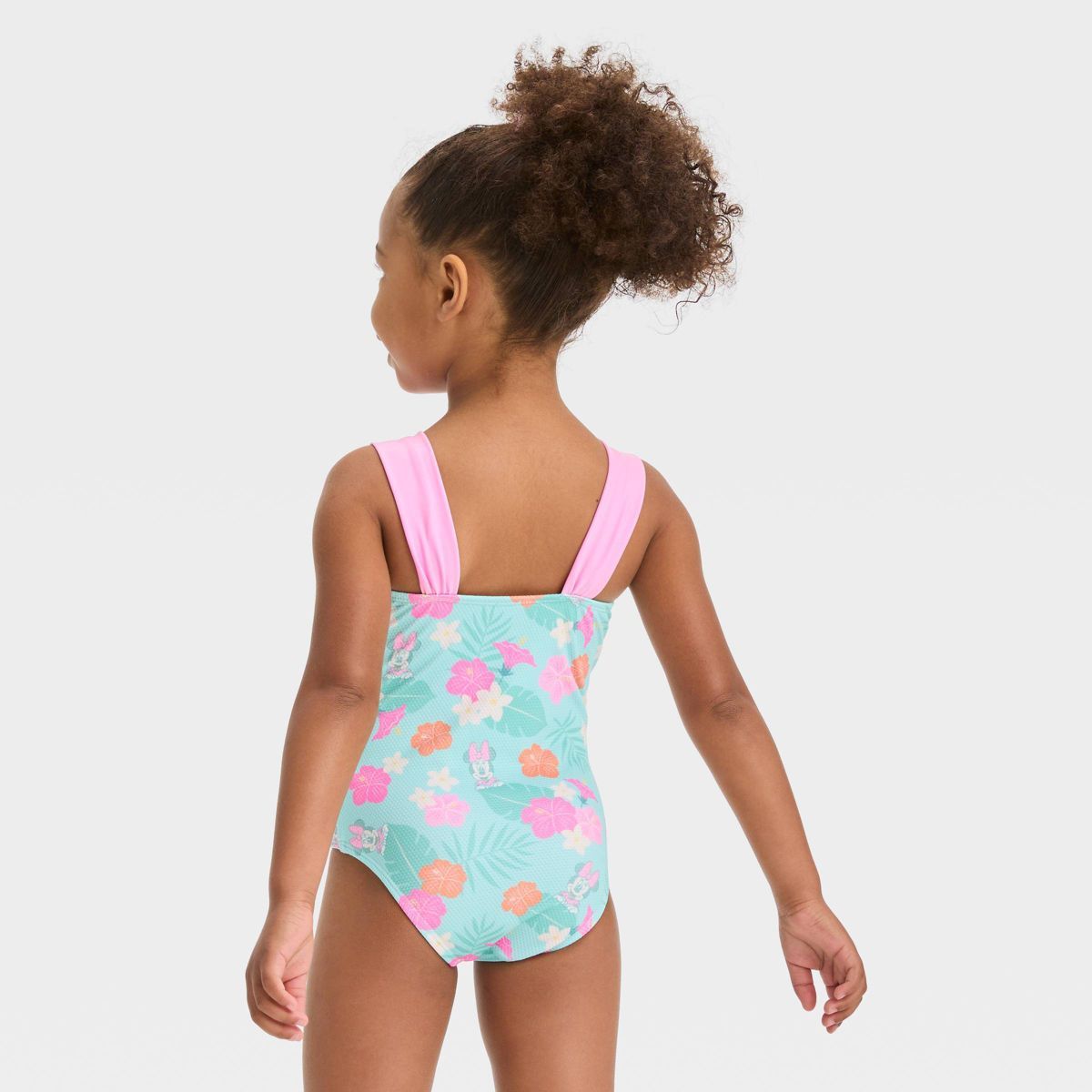 Toddler Girls' Disney Minnie Mouse One Piece Swimsuit - Aqua Green | Target