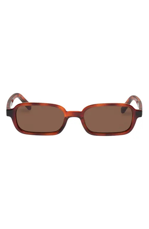 Le Specs Pilferer 53mm Rectangular Sunglasses in Tort/brown Mono at Nordstrom | Nordstrom
