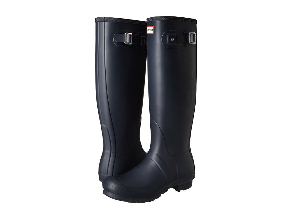 Hunter - Original Tall (Navy) Women's Rain Boots | Zappos