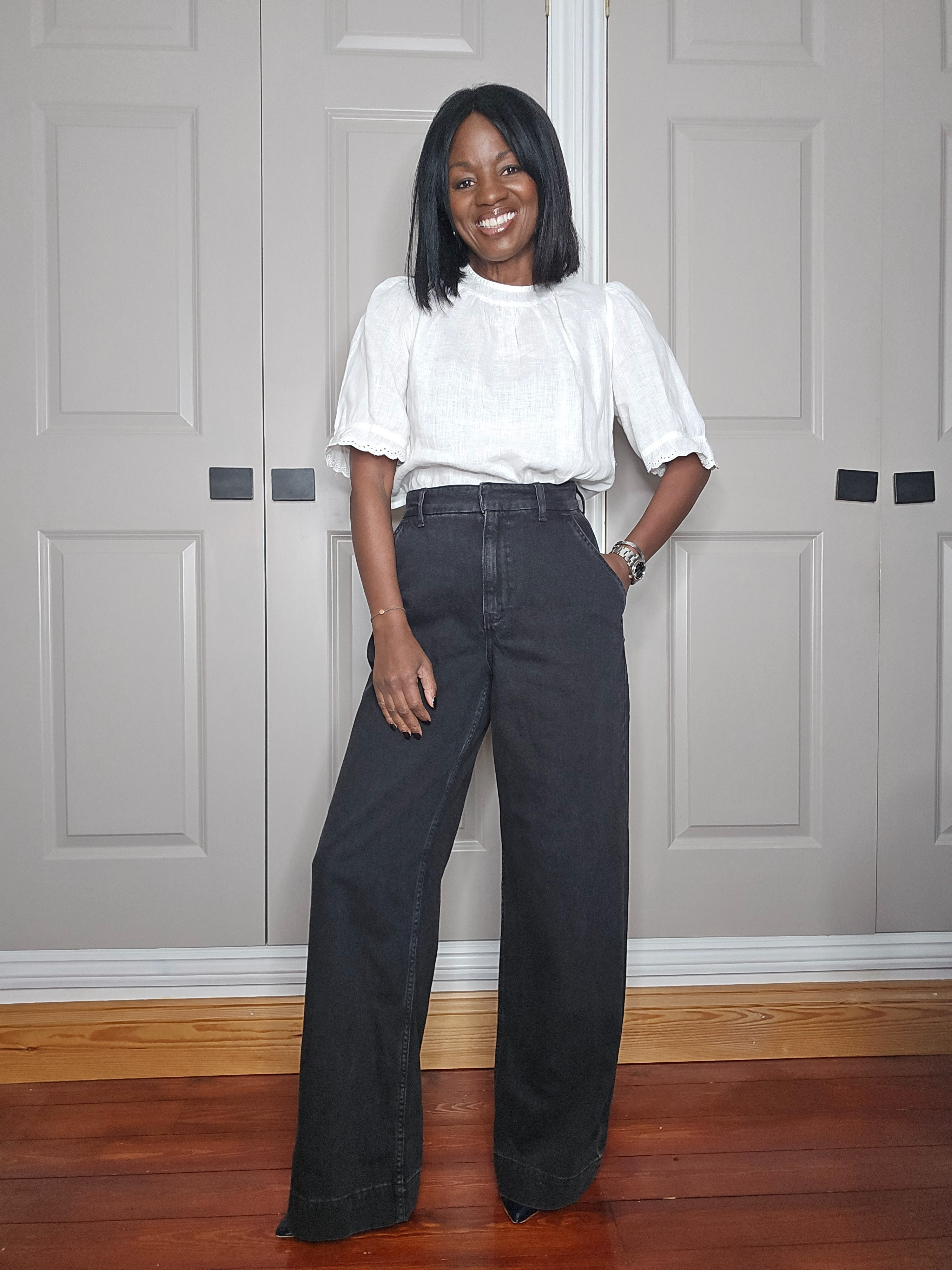 Wide Leg Jeans, they have a trousers style about them so can be worn casual or dressed up

#LTKjeans #LTKeurope #LTKstyletip