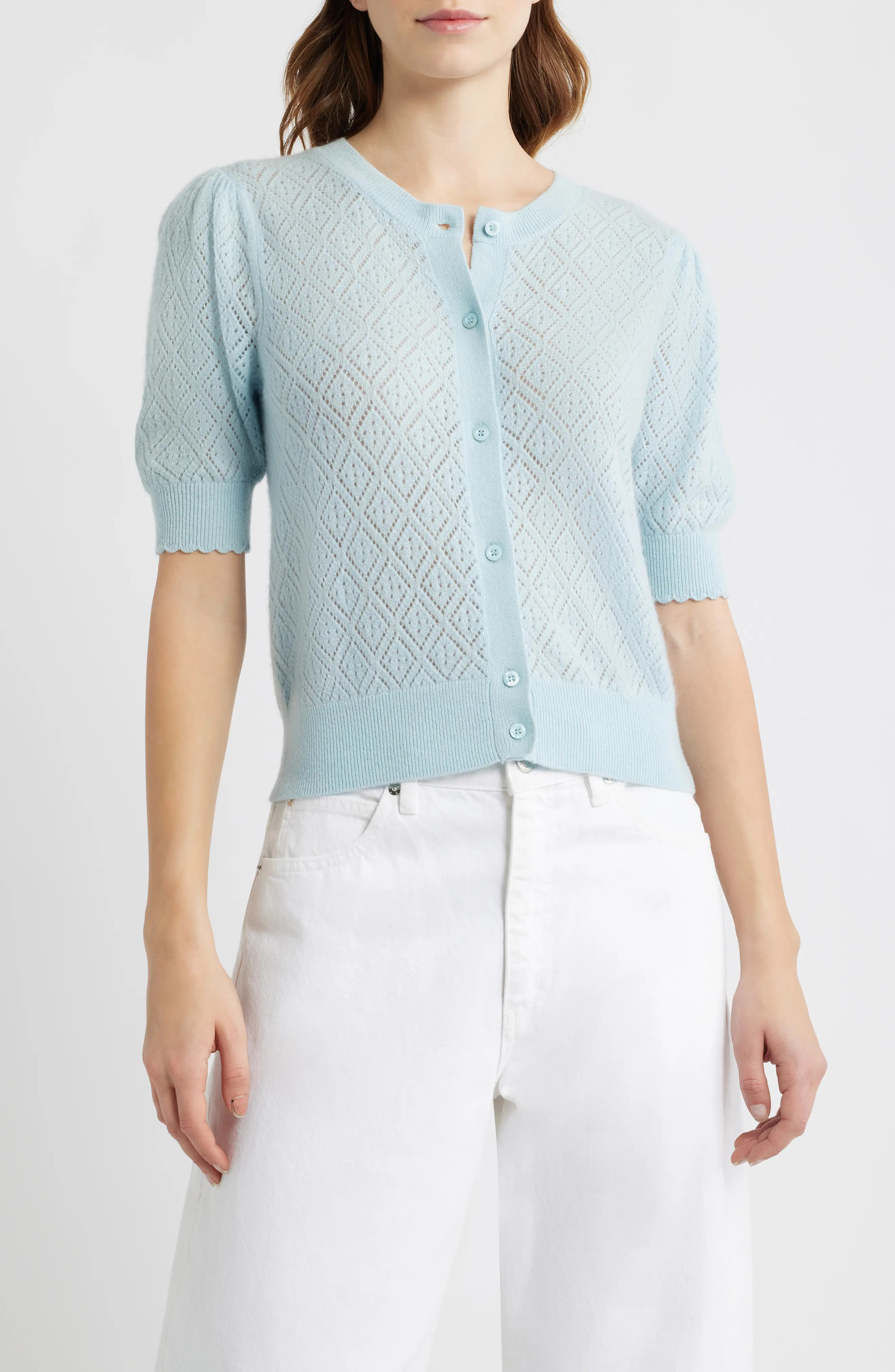 The Short Sleeve Cashmere Cardigan (Women) | Nordstrom | Nordstrom