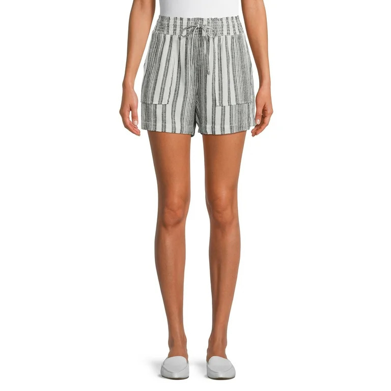 Time and Tru Women's Linen Shorts | Walmart (US)