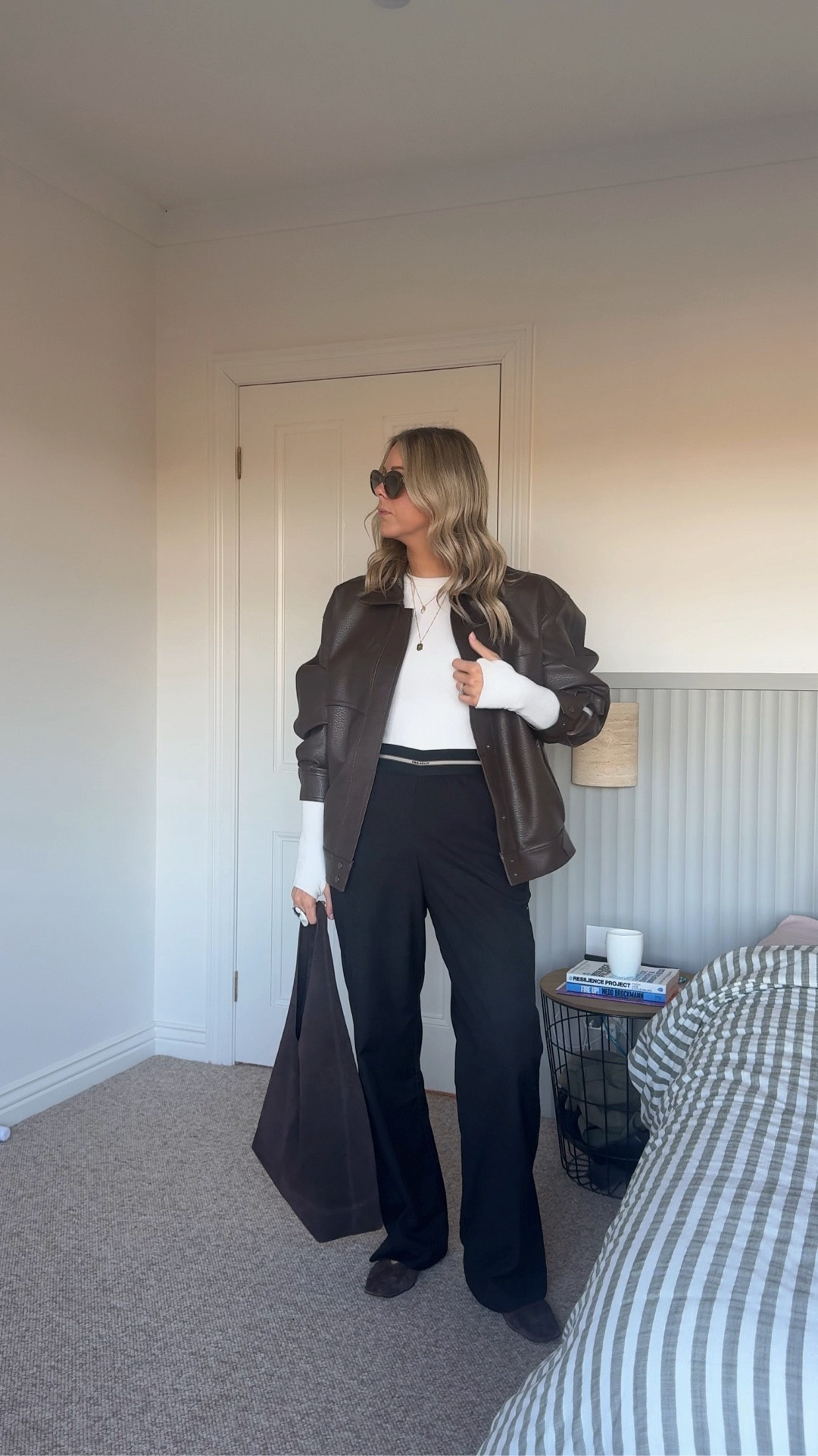 How I’m styling my Henne Nova faux leather bomber for a day at work.

#LTKaustralia #LTKworkwear #LTKstyletip