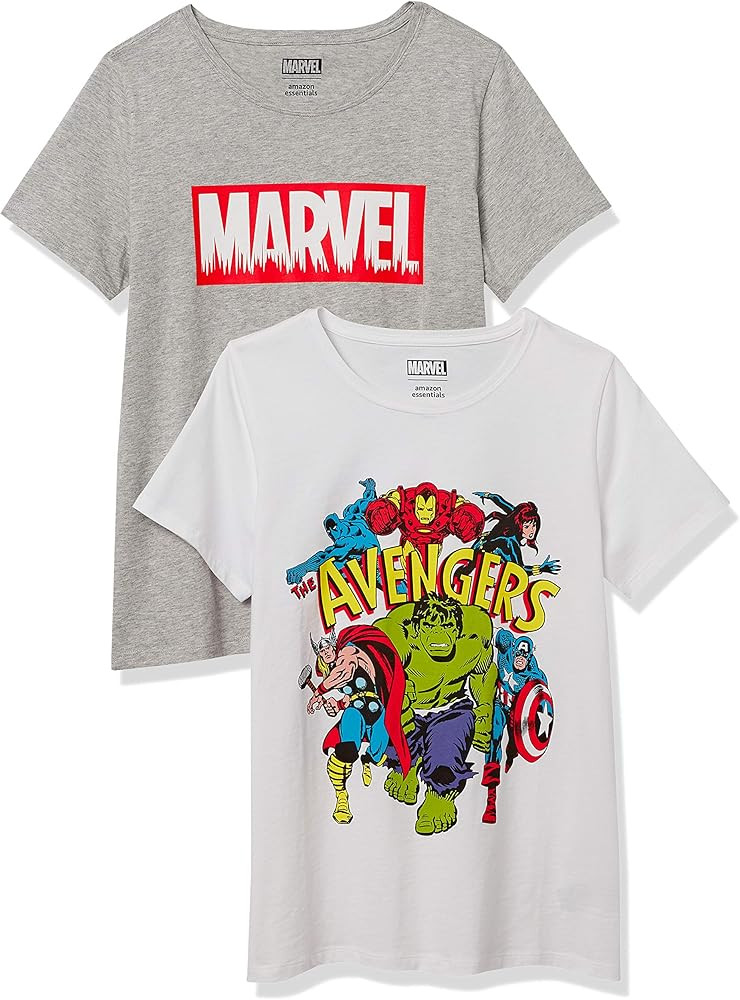 Amazon.com: Amazon Essentials Disney | Marvel | Star Wars | Frozen | Princess Women's Short-Sleev... | Amazon (US)