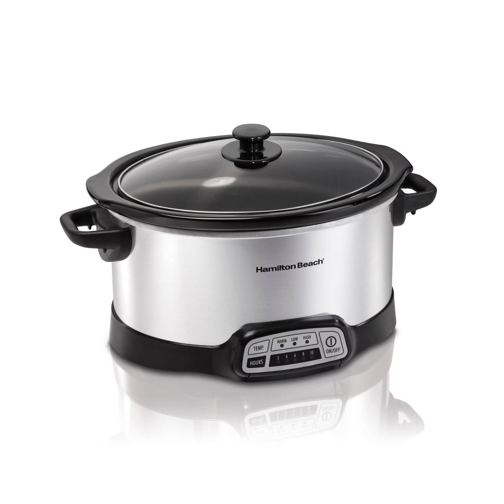Hamilton Beach Programmable Slow Cooker - Silver - 33463 | Target