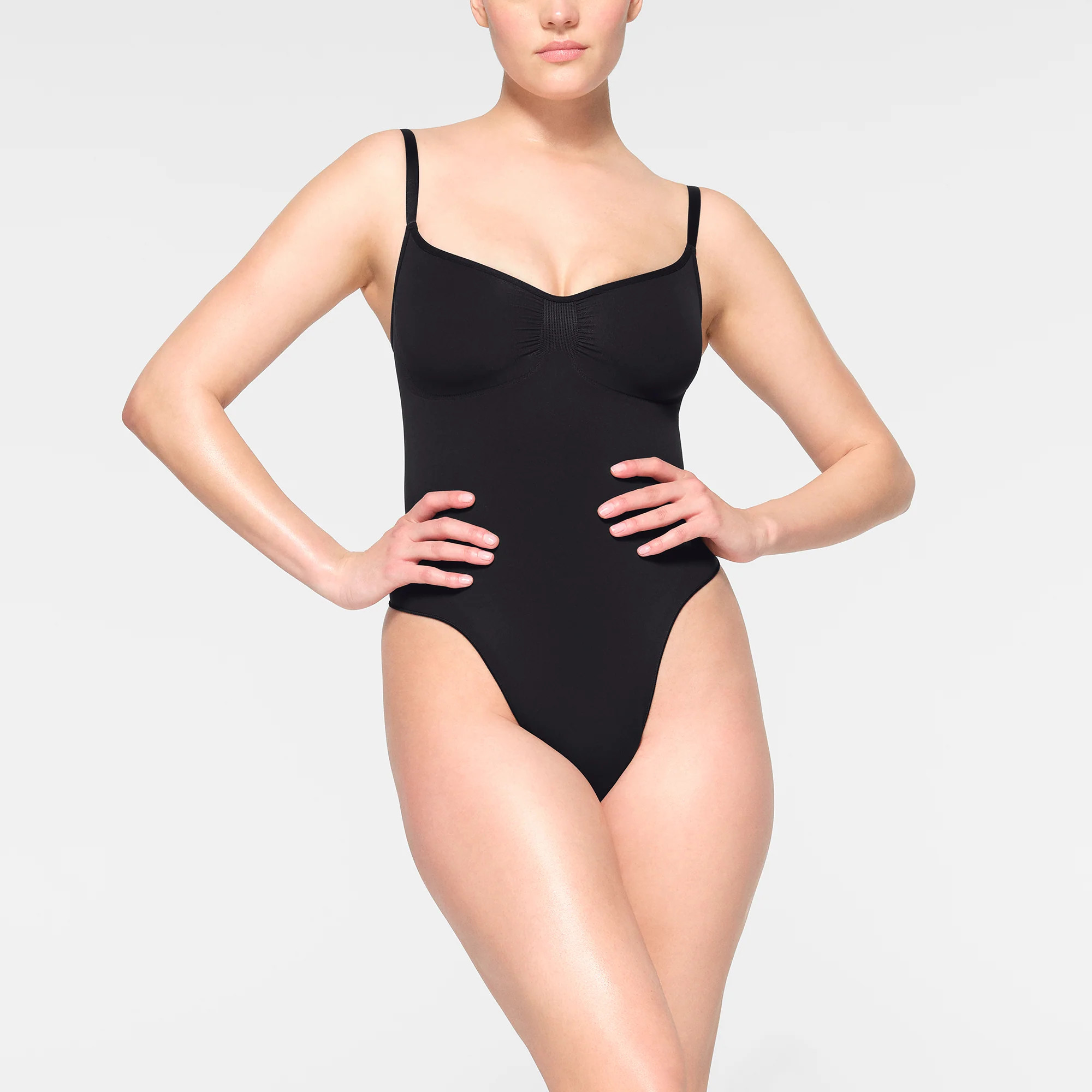 SKIMS Thong Bodysuit | Black | XL | Seamless Sculpt | SKIMS (US)