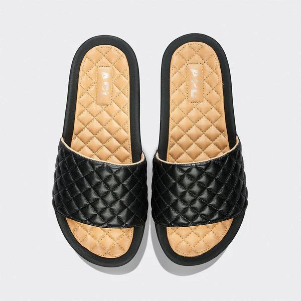 Men's Lusso Slide Black / Tan | APL - Athletic Propulsion Labs