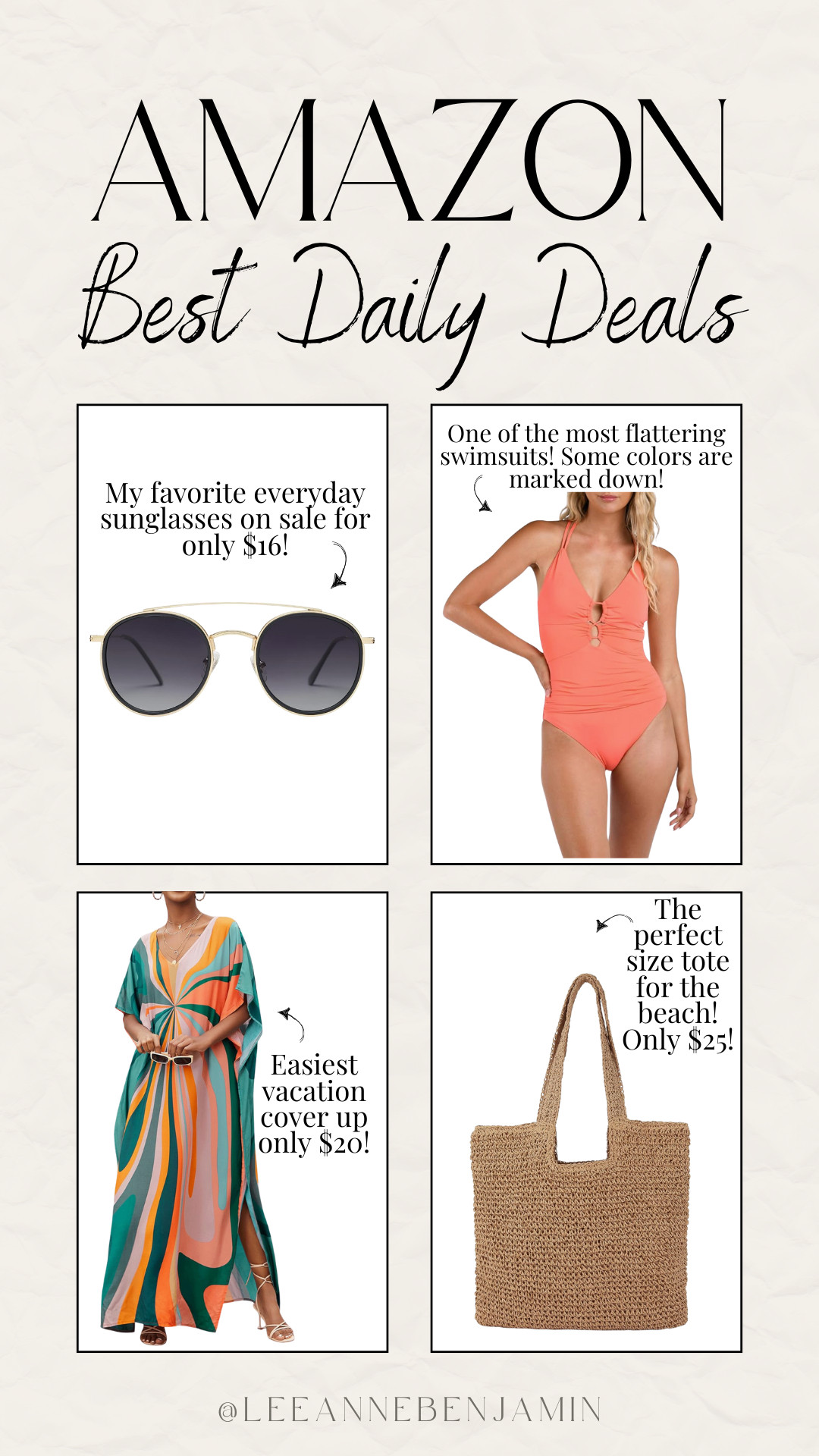 Top 4 daily deals on Amazon today to get you ready for your next beach vacation! 

 #LTKmomlife #LTKSaleAlert #LTKTravel