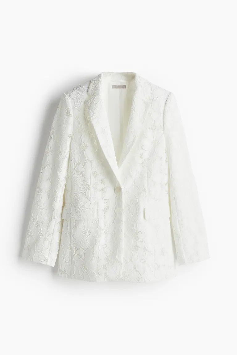 Lace Jacket - White - Ladies | H&M US | H&M (US + CA)
