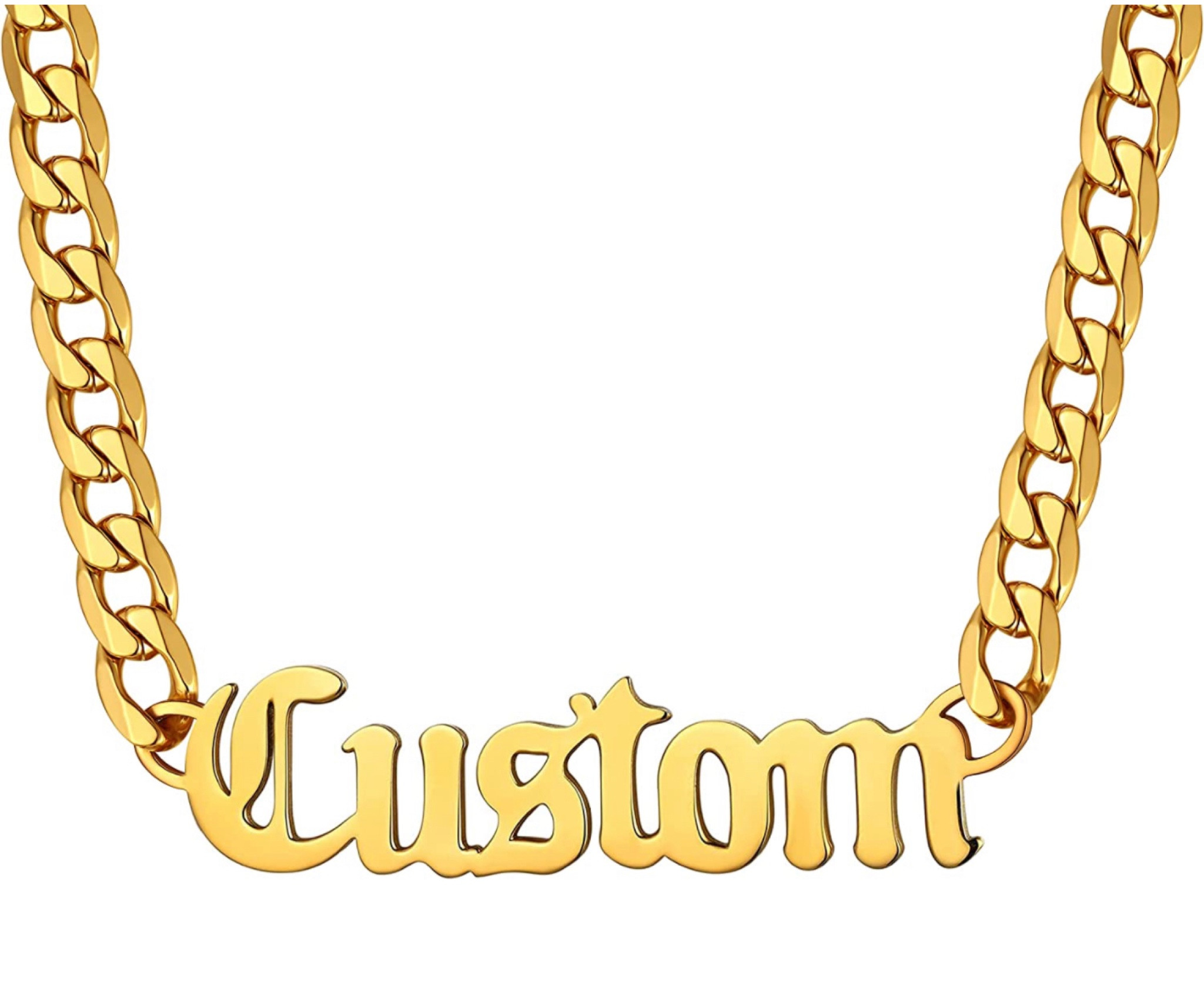 CHUNKY NAME PLATE NECKLACE 

#LTKFind #LTKsalealert #LTKGiftGuide