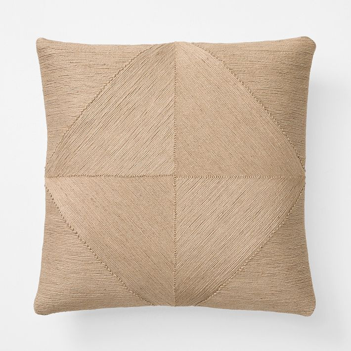 Jute Geo Pillow Cover | West Elm (US)