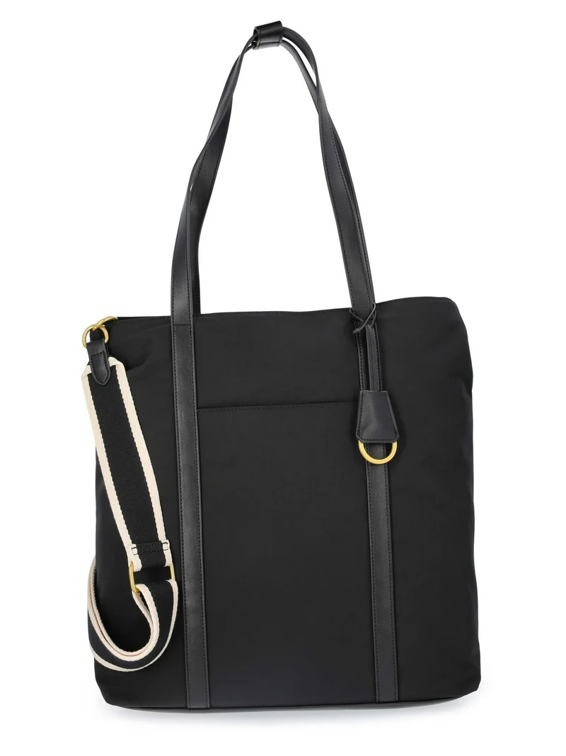 Free Assembly Women's Tote Bag, Black | Walmart (US)