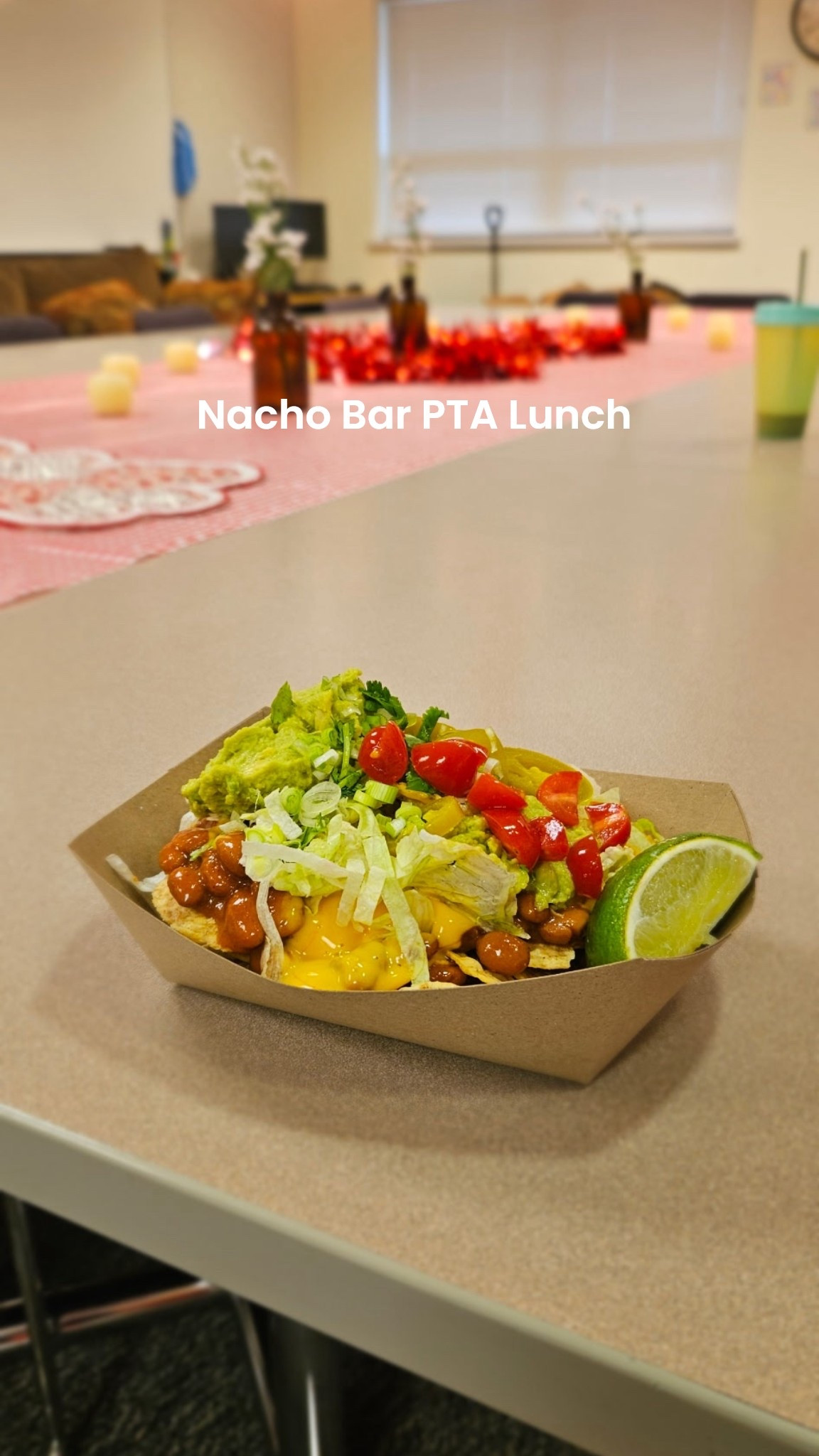 Each month our PTO puts together a themed lunch for our teachers and staff as a small thank you for everything they do for our kids. February’s theme was a nacho bar, and it was definitely a favorite.

To make this easier for other PTOs or room parents, I’m sharing everything we used from Oriental Trading. If you want it, comment the word NACHO and I’ll send you the PDF with the full ingredient list we used for SignUpGenius (this fed about 65 staff members) plus links to everything we bought.

Thank you to @orientaltrading for helping make this one simple to pull together and fun for everyone.

#PTA #PTO #TeacherAppreciation #StaffAppreciation #SchoolCommunity #NachoBar #ValentinesTheme #OrientalTrading
