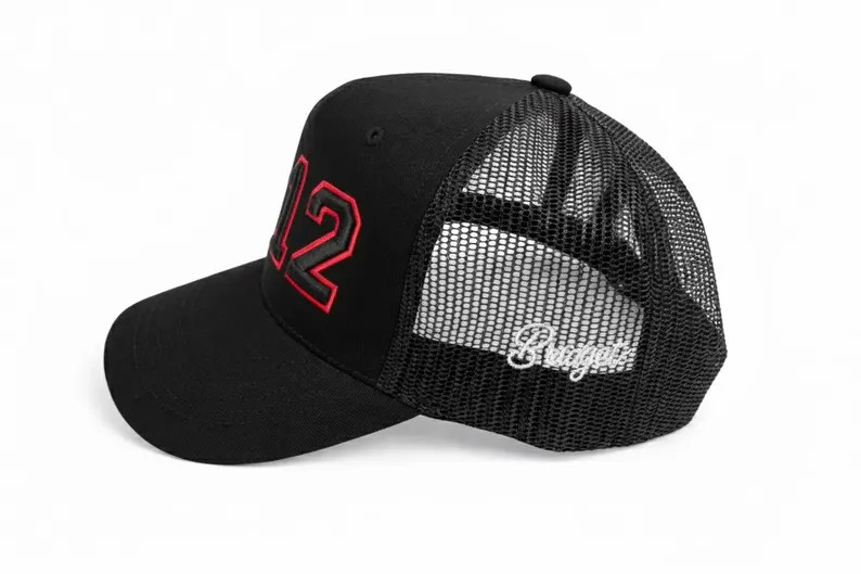 Custom Embroidered Sports Number Hat Embroidered Trucker Hat Personalized Numeric Embroidery Cap ... | Etsy (US)