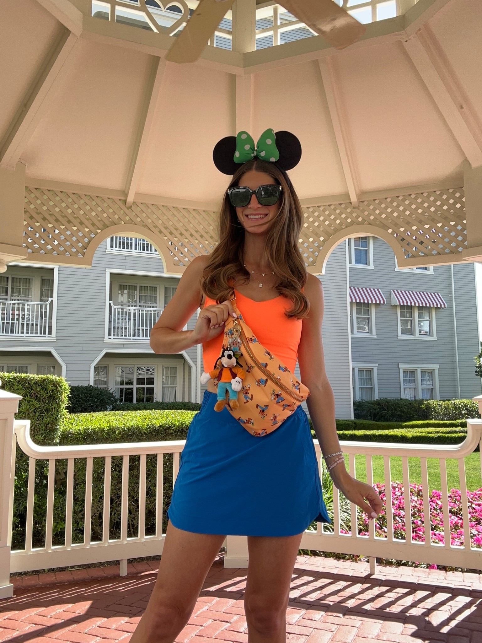 Goofy inspired outfit for Disney World💙🧡💚 The Fanny pack is from Sew Magic Co. you can find them on Insta! #disney #disneyworld #disneyoutfit #disneyootd #disneystyle #disneyparks #disneyoutfitinspo #ootd #athleisure #amazonfinds 

#LTKActive #LTKFindsUnder50 #LTKItBag