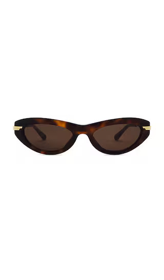 Oval Sunglasses in Havana, Gold, & Brown | Revolve Clothing (Global)
