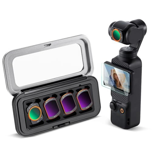 K&F Concept K-Series CPL ND Filter Kit Compatible with DJI OSMO Pocket 3 Creator Combo Accessories, CPL ND16 ND64 ND256 Magnetic Action Camera Neutral Density Polarising Filters HD Optical Glass | Amazon (US)