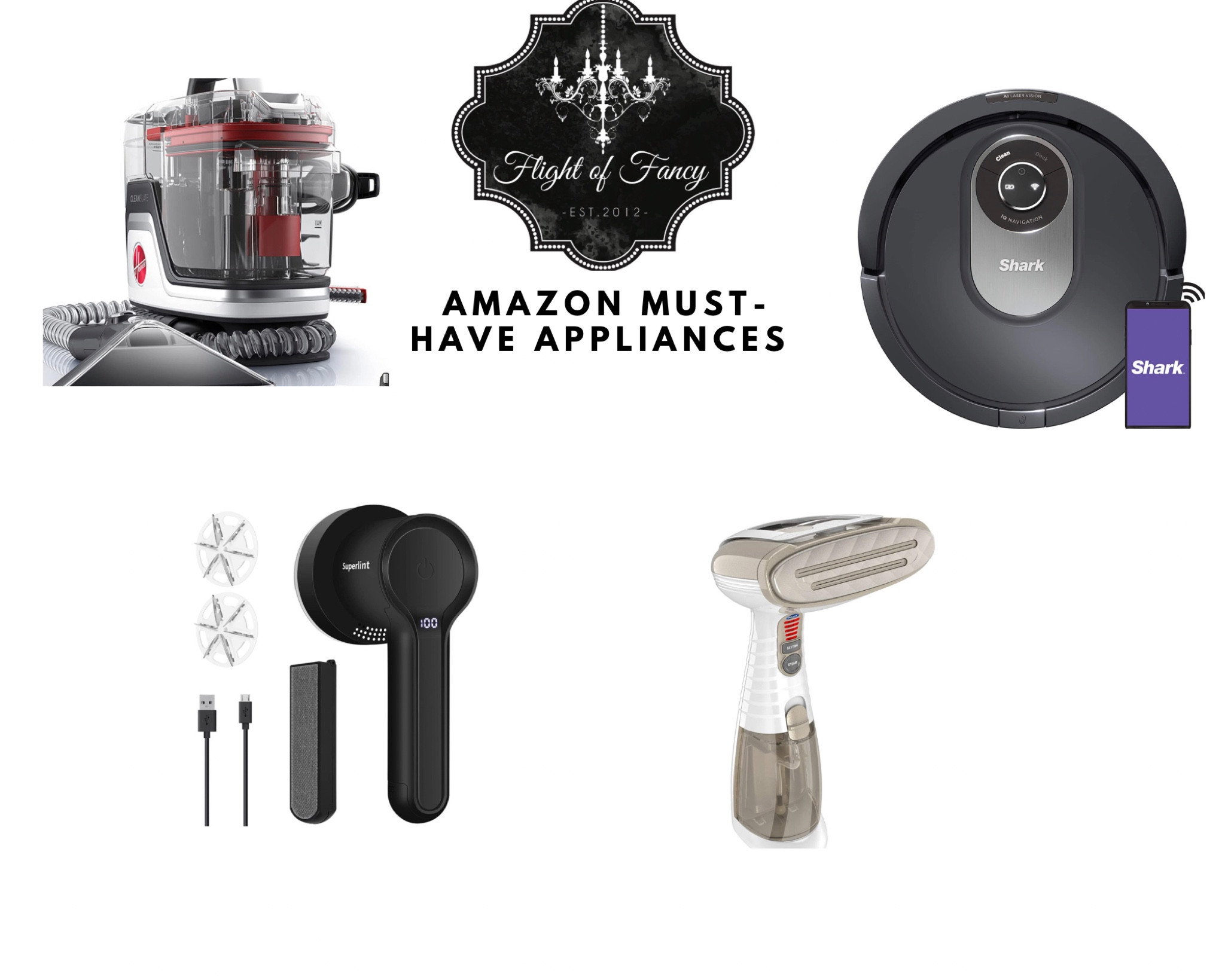 Home appliance must-haves! These are my tried and true favorite home appliances that I use all the time and couldn’t live without! Hoover Clean Slate Rug & Upholstery cleaner,  Superlint Fabric Shaver, Conair Steamer. And Shark Robot Vacuum

#LTKhome #LTKfamily #LTKFind