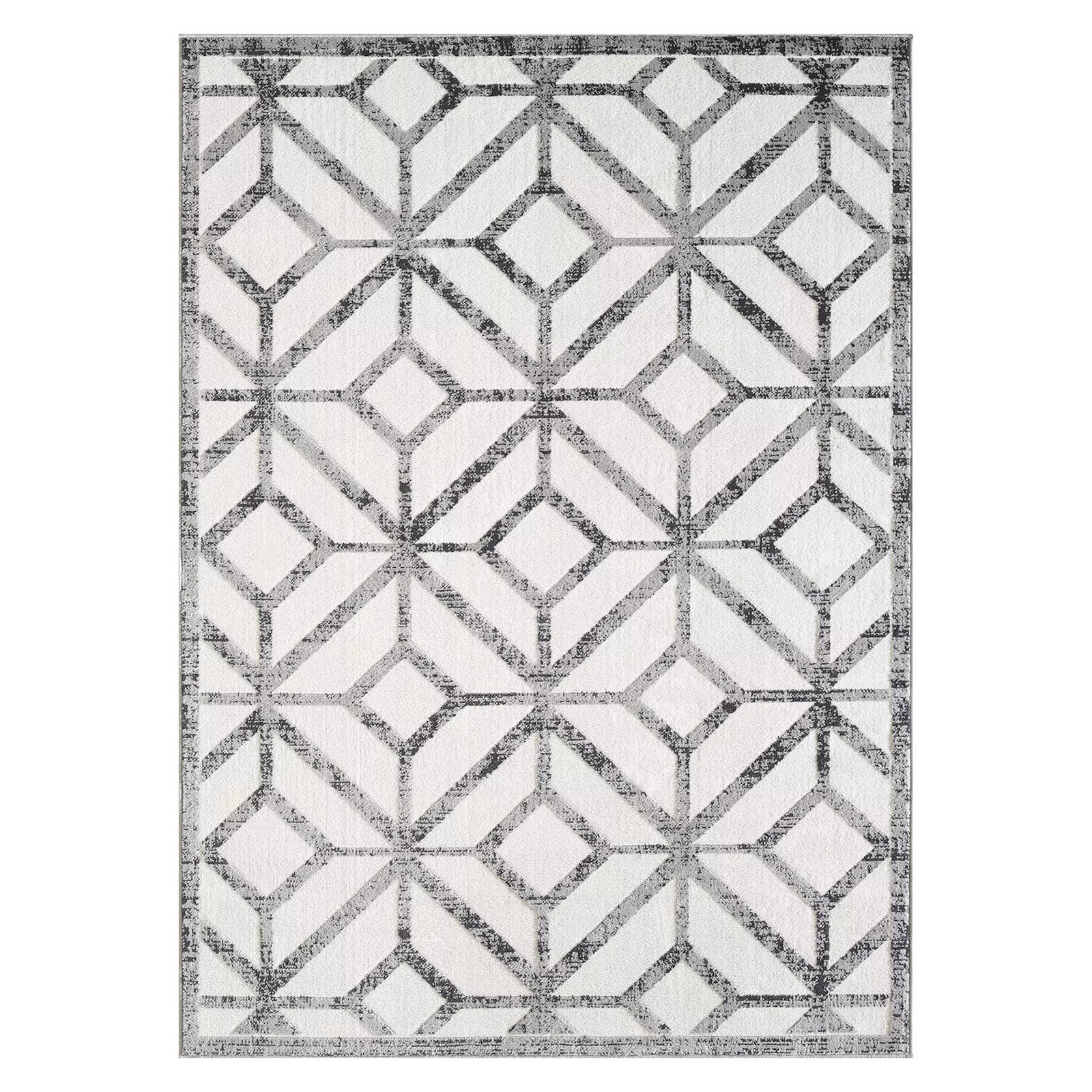 NATCO Muroe Gray and White Rug, Grey, 5X7 Ft | Kohl's